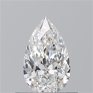 Picture of Natural Diamond 0.51 Carats, Pear with  Cut, F Color, VS1 Clarity and Certified by GIA