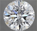 Natural Diamond 1.50 Carats, Round with Excellent Cut, F Color, SI1 Clarity and Certified by GIA