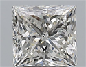 Natural Diamond 1.33 Carats, Princess with  Cut, H Color, VS2 Clarity and Certified by GIA