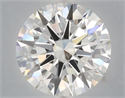Lab Grown Diamond 6.04 Carats, Round with Excellent Cut, E Color, VVS2 Clarity and Certified by IGI