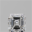 Diamante Natural 0.90 quilates, Asscher , Color F, claridad VS1 y certificado GIA