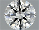 Natural Diamond 0.40 Carats, Round with Excellent Cut, F Color, VVS1 Clarity and Certified by GIA
