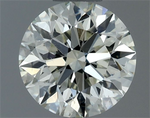 Picture of Natural Diamond 0.61 Carats, Round with Excellent Cut, I Color, SI1 Clarity and Certified by IGI