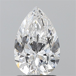 Foto Diamante Natural 1.50 quilates, De pera , Color D, claridad VVS1 y certificado GIA de