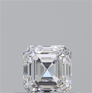 Picture of Natural Diamond 0.51 Carats, Asscher with  Cut, D Color, VS1 Clarity and Certified by GIA