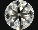 Natural Diamond 1.35 Carats, Round with Excellent Cut, K Color, VS2 Clarity and Certified by HRD
