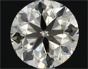 Natural Diamond 1.35 Carats, Round with Excellent Cut, K Color, VS2 Clarity and Certified by HRD