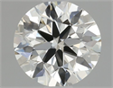 Diamante Natural 0.75 quilates, Redondo , Color J, claridad VVS1 y certificado GIA
