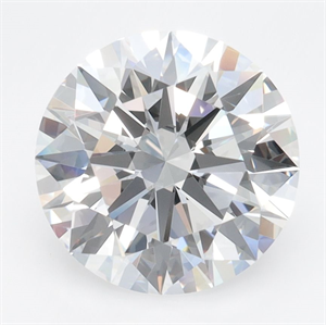 Picture of Lab Grown Diamond 3.35 Carats, Round with Ideal Cut, D Color, VVS1 Clarity and Certified by IGI