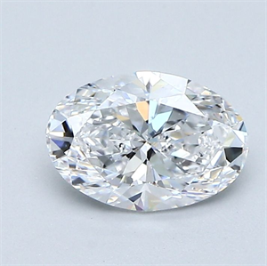 Picture of Natural Diamond 1.01 Carats, Oval with  Cut, D Color, VS2 Clarity and Certified by GIA