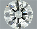 Natural Diamond 1.71 Carats, Round with Excellent Cut, L Color, VS2 Clarity and Certified by IGI