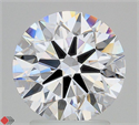 Lab Grown Diamond 2.66 Carats, Round with Ideal Cut, D Color, VVS1 Clarity and Certified by IGI