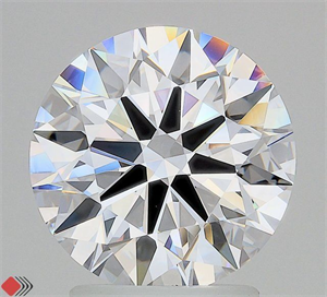 Picture of Lab Grown Diamond 2.66 Carats, Round with Ideal Cut, D Color, VVS1 Clarity and Certified by IGI