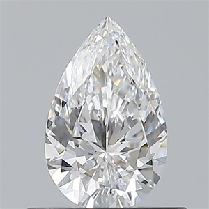 Picture of Natural Diamond 0.50 Carats, Pear with  Cut, D Color, VS1 Clarity and Certified by GIA