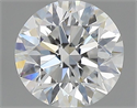 Natural Diamond 0.70 Carats, Round with Excellent Cut, F Color, VVS2 Clarity and Certified by GIA