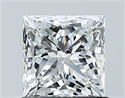 Natural Diamond 1.02 Carats, Princess with  Cut, G Color, SI2 Clarity and Certified by GIA
