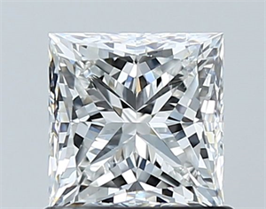 Picture of Natural Diamond 1.02 Carats, Princess with  Cut, G Color, SI2 Clarity and Certified by GIA