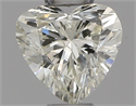 Natural Diamond 0.31 Carats, Heart with  Cut, I Color, SI2 Clarity and Certified by IGI