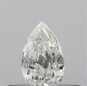 Picture of Natural Diamond 0.25 Carats, Pear with  Cut, G Color, I1 Clarity and Certified by IGI