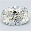 Natural Diamond 10.17 Carats, Oval with  Cut, I Color, VS1 Clarity and Certified by GIA