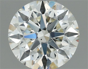 Picture of Natural Diamond 0.70 Carats, Round with Excellent Cut, J Color, VS2 Clarity and Certified by IGI