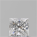 Diamante Natural 0.54 quilates, Princesa , Color D, claridad VS1 y certificado GIA