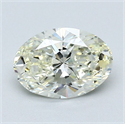 Natural Diamond 1.01 Carats, Oval with  Cut, L Color, VVS2 Clarity and Certified by GIA