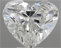 Natural Diamond 0.45 Carats, Heart with  Cut, G Color, VS1 Clarity and Certified by IGI