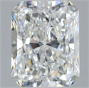 Natural Diamond 1.70 Carats, Radiant with  Cut, F Color, VVS2 Clarity and Certified by GIA