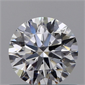 Natural Diamond 0.55 Carats, Round with Excellent Cut, E Color, SI2 Clarity and Certified by GIA