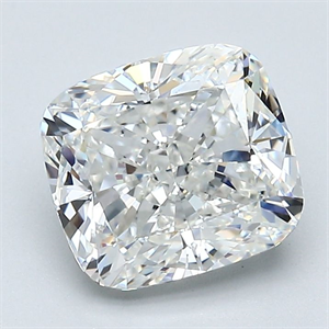 Foto Diamante Natural 2.51 quilates, Del cojín , Color G, claridad VS2 y certificado GIA de