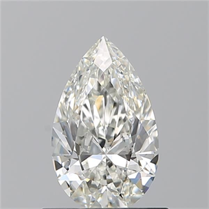 Picture of Natural Diamond 0.75 Carats, Pear with  Cut, I Color, VVS2 Clarity and Certified by GIA