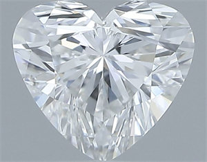 Picture of Natural Diamond 0.34 Carats, Heart with  Cut, E Color, VS1 Clarity and Certified by GIA