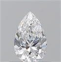 Diamante Natural 0.53 quilates, De pera , Color E, claridad VS2 y certificado GIA