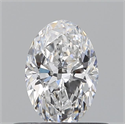 Diamante Natural 0.50 quilates, Ovalado , Color D, claridad SI1 y certificado GIA