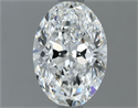 Natural Diamond 1.01 Carats, Oval with  Cut, F Color, FL Clarity and Certified by GIA