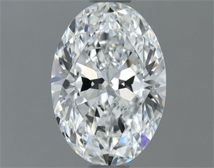 Picture of Natural Diamond 1.01 Carats, Oval with  Cut, F Color, FL Clarity and Certified by GIA