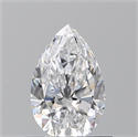 Natural Diamond 0.70 Carats, Pear with  Cut, D Color, SI1 Clarity and Certified by GIA
