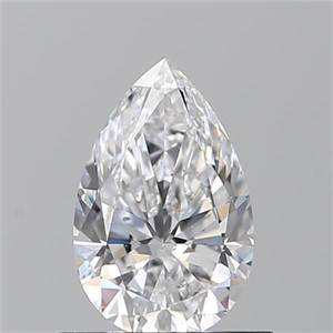 Picture of Natural Diamond 0.70 Carats, Pear with  Cut, D Color, SI1 Clarity and Certified by GIA