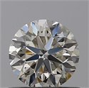 Natural Diamond 0.50 Carats, Round with Very Good Cut, K Color, VVS1 Clarity and Certified by GIA