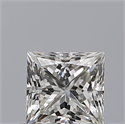 Natural Diamond 0.41 Carats, Princess with  Cut, H Color, VVS2 Clarity and Certified by GIA