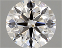Natural Diamond 0.41 Carats, Round with Excellent Cut, H Color, VS2 Clarity and Certified by GIA
