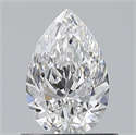 Natural Diamond 0.70 Carats, Pear with  Cut, D Color, VS2 Clarity and Certified by GIA