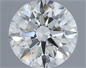 Natural Diamond 0.70 Carats, Round with Excellent Cut, H Color, VS1 Clarity and Certified by IGI