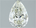 Natural Diamond 1.50 Carats, Pear with  Cut, J Color, SI2 Clarity and Certified by IGI