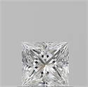 Diamante Natural 0.52 quilates, Princesa , Color F, claridad VVS2 y certificado GIA
