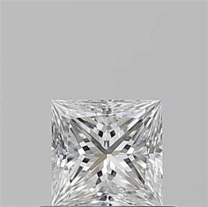 Picture of Natural Diamond 0.52 Carats, Princess with  Cut, F Color, VVS2 Clarity and Certified by GIA