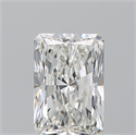 Natural Diamond 0.50 Carats, Radiant with  Cut, H Color, VVS1 Clarity and Certified by GIA