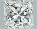 Natural Diamond 5.52 Carats, Princess with  Cut, I Color, VS2 Clarity and Certified by GIA