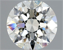 Natural Diamond 0.60 Carats, Round with Excellent Cut, J Color, VVS2 Clarity and Certified by GIA
